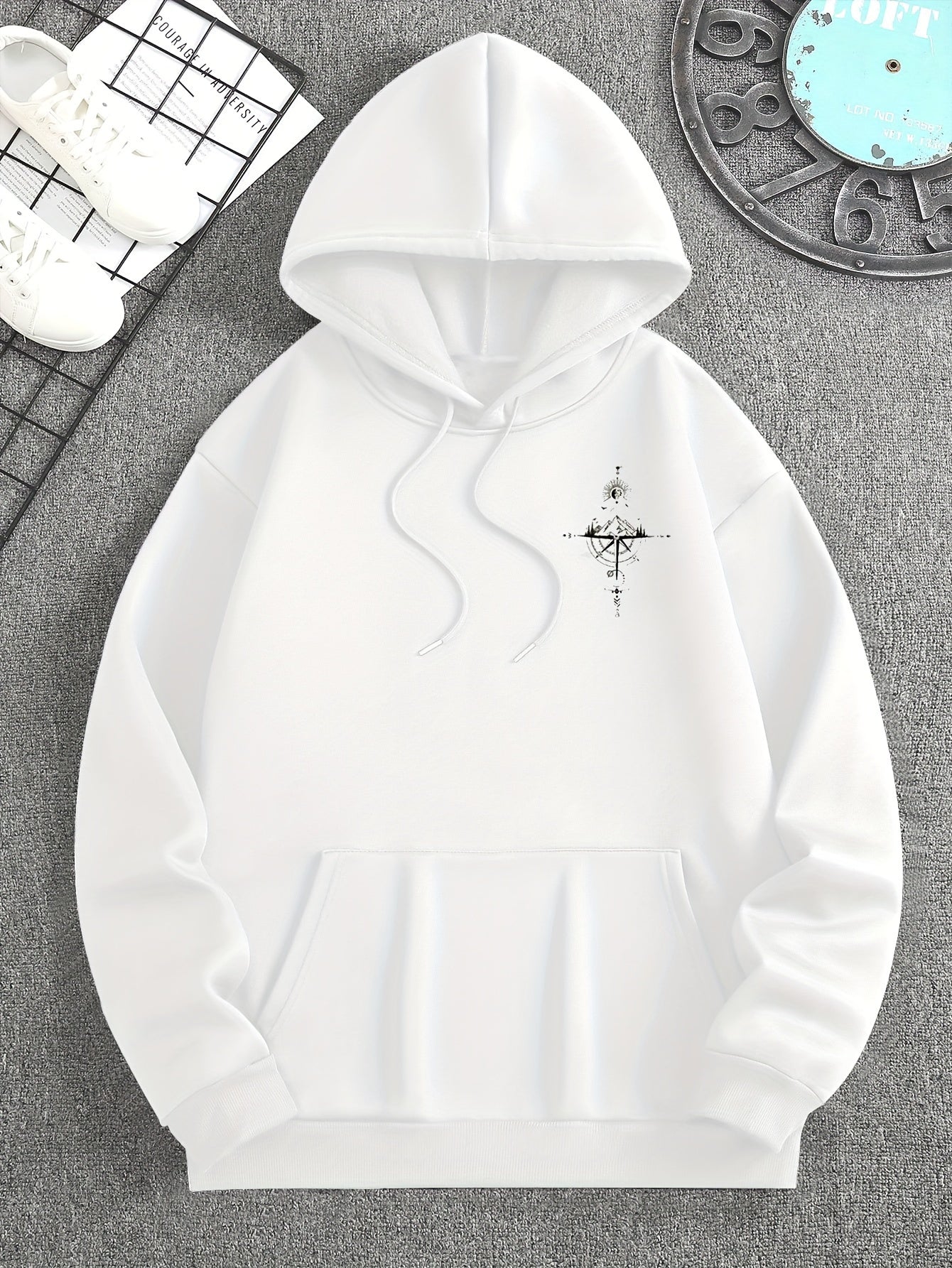 Sudadera con Capucha y Estampado de Galaxia