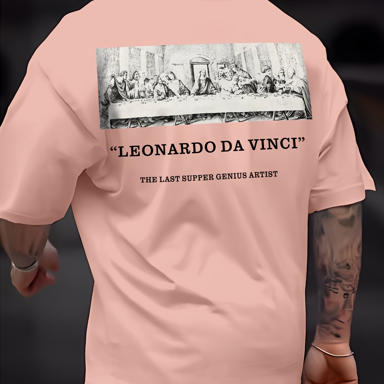 Camiseta gráfica "La Última Cena de Da Vinci"