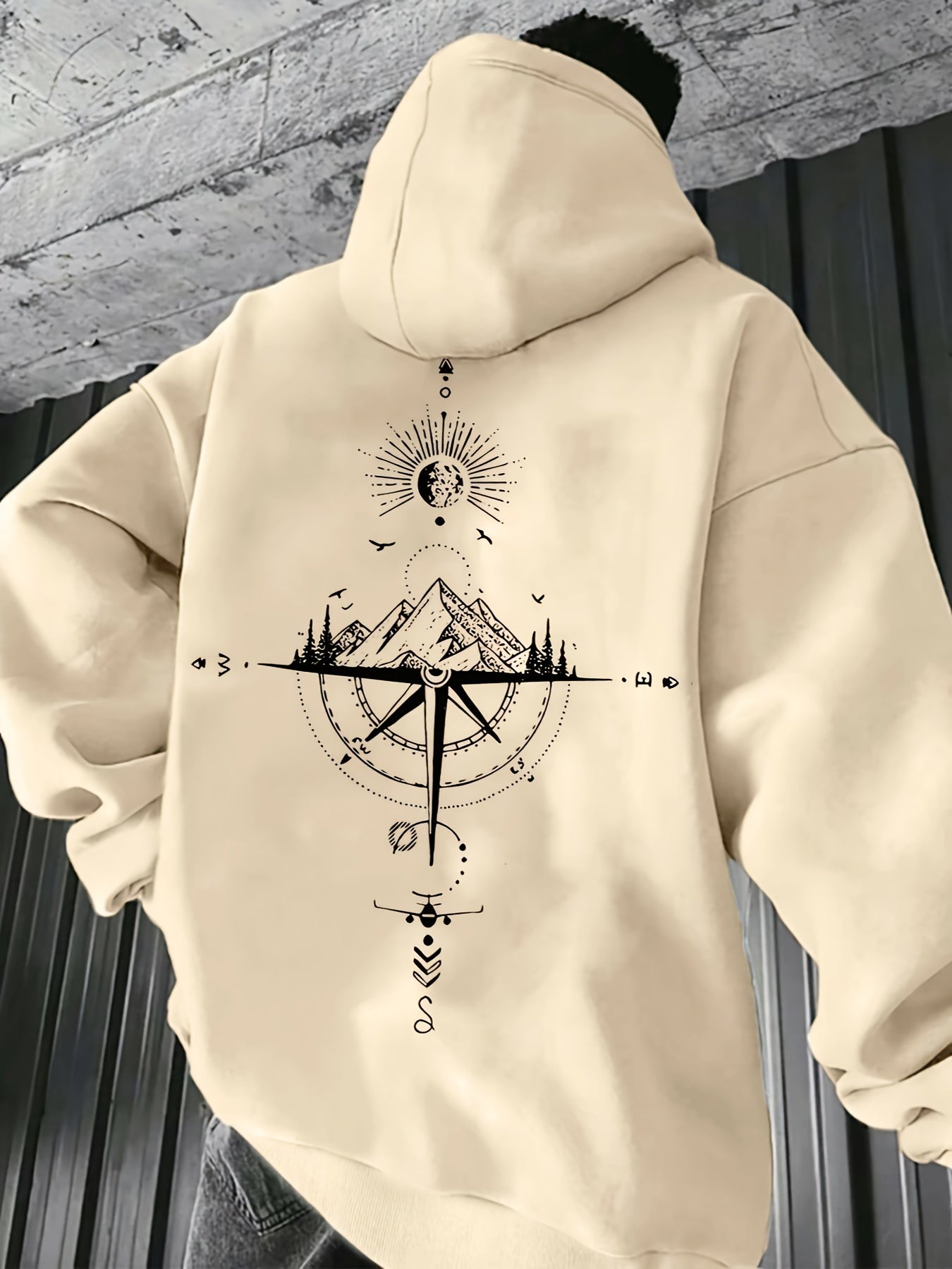 Sudadera con Capucha y Estampado de Galaxia