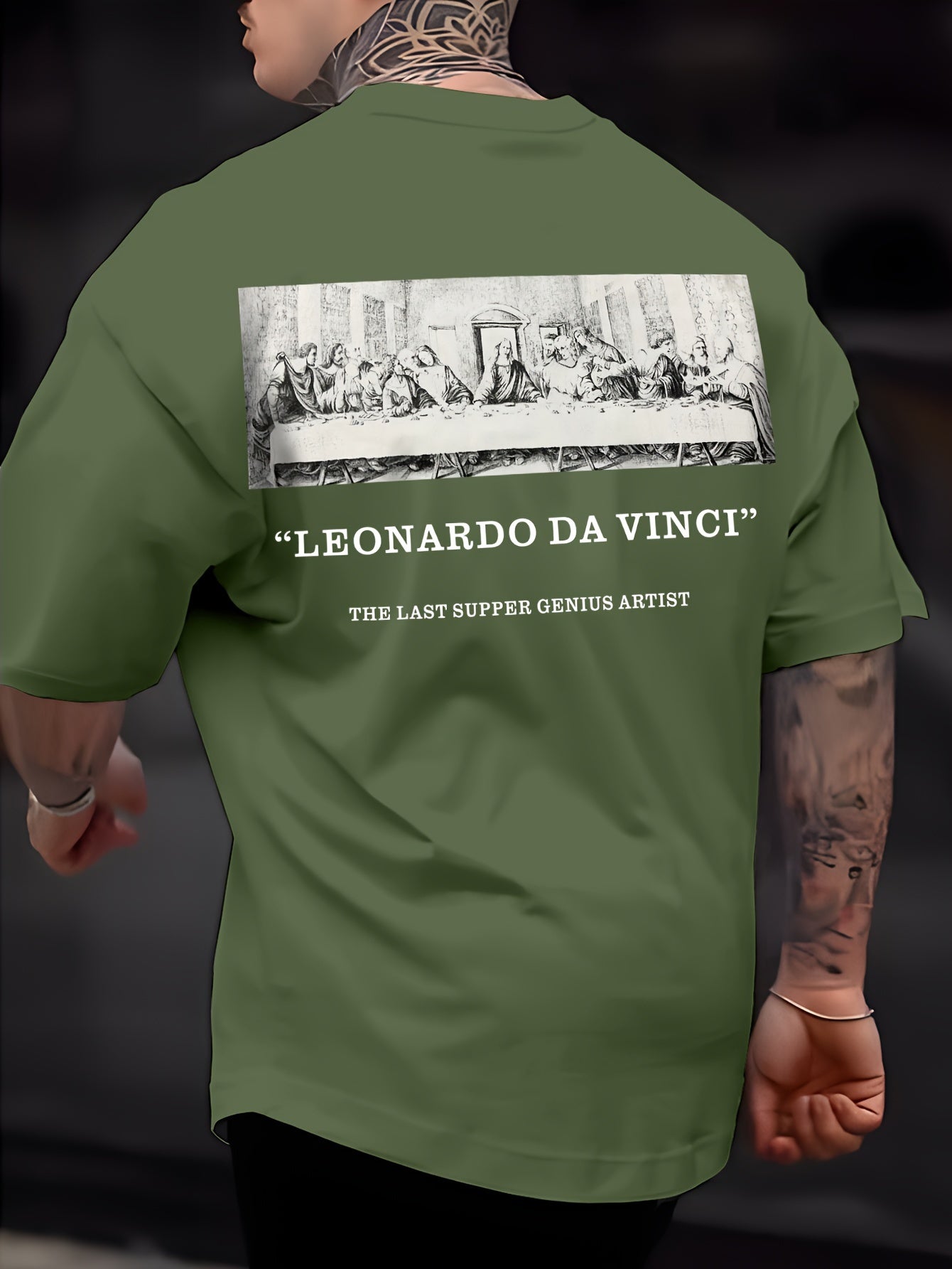 Camiseta gráfica "La Última Cena de Da Vinci"
