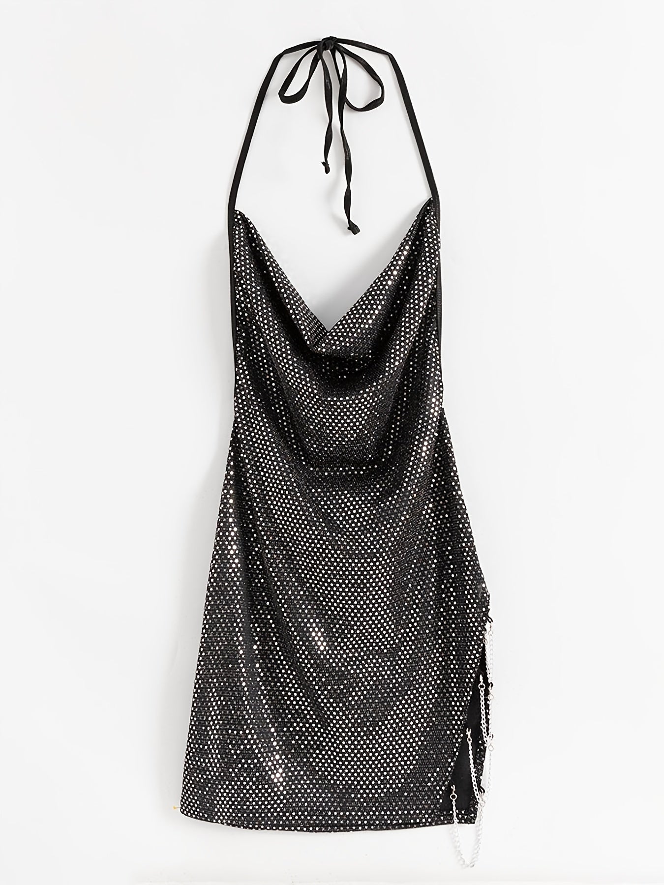 Minivestido ajustado con lentejuelas brillantes