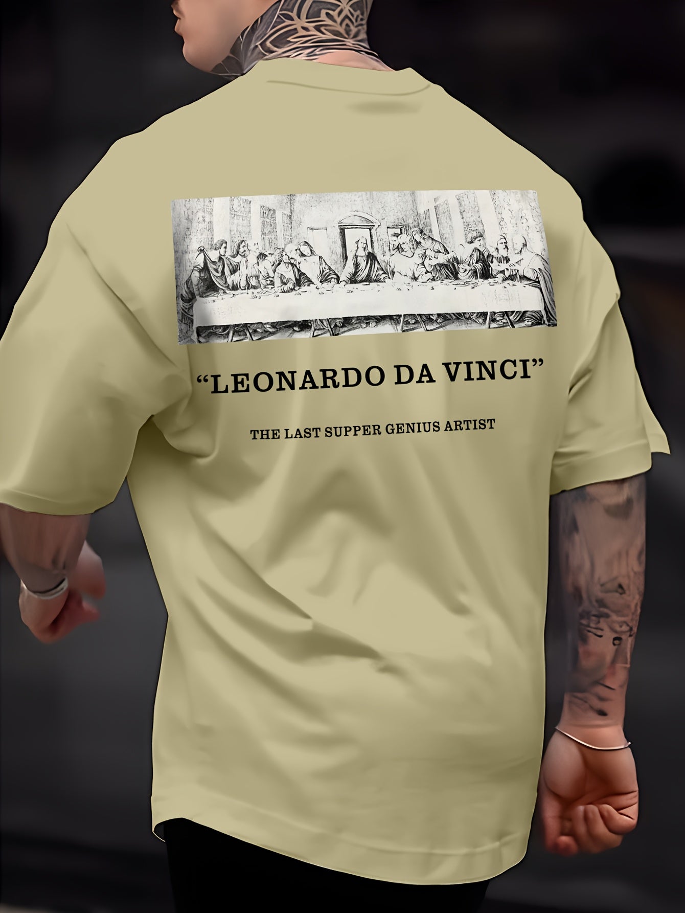 Camiseta gráfica "La Última Cena de Da Vinci"