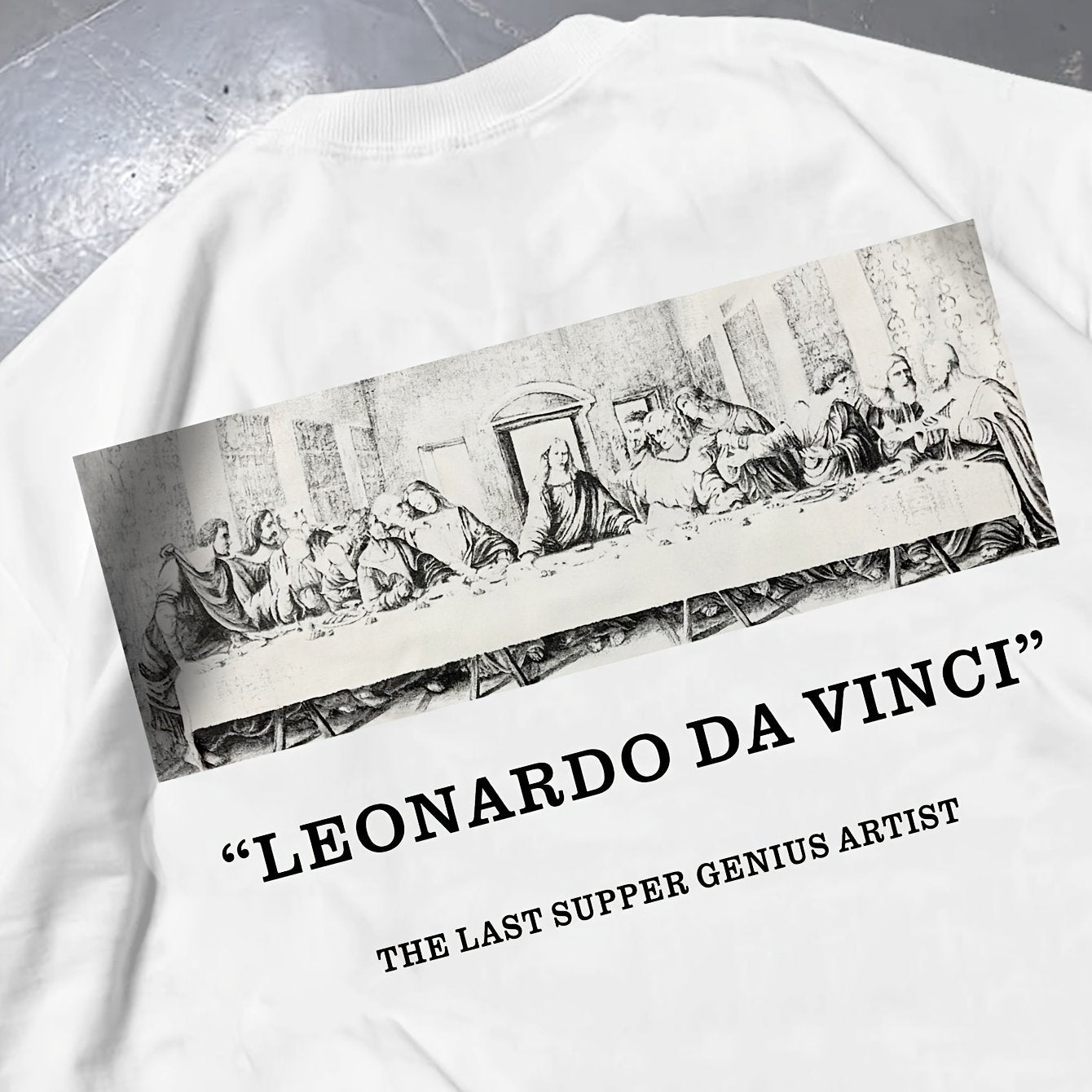 Camiseta gráfica "La Última Cena de Da Vinci"