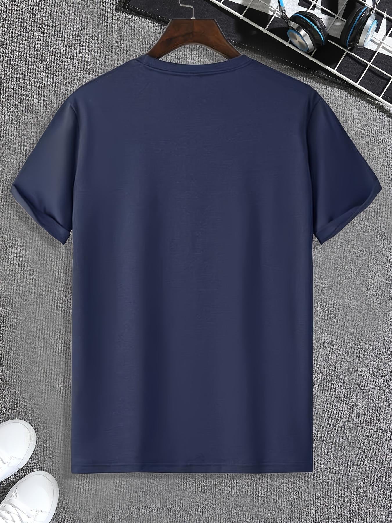 Camiseta informal de cuello redondo