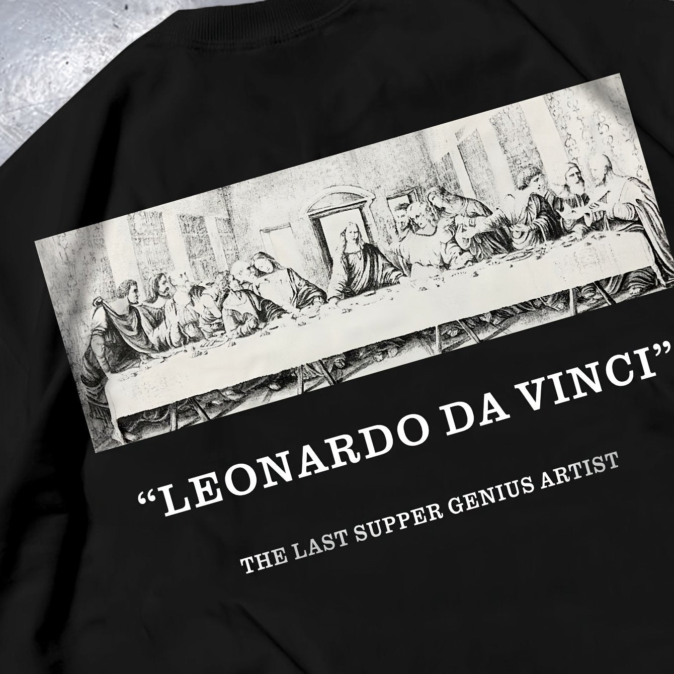 Camiseta gráfica "La Última Cena de Da Vinci"