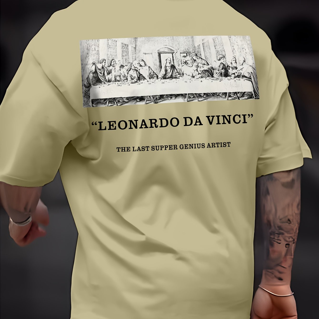 Camiseta gráfica "La Última Cena de Da Vinci"