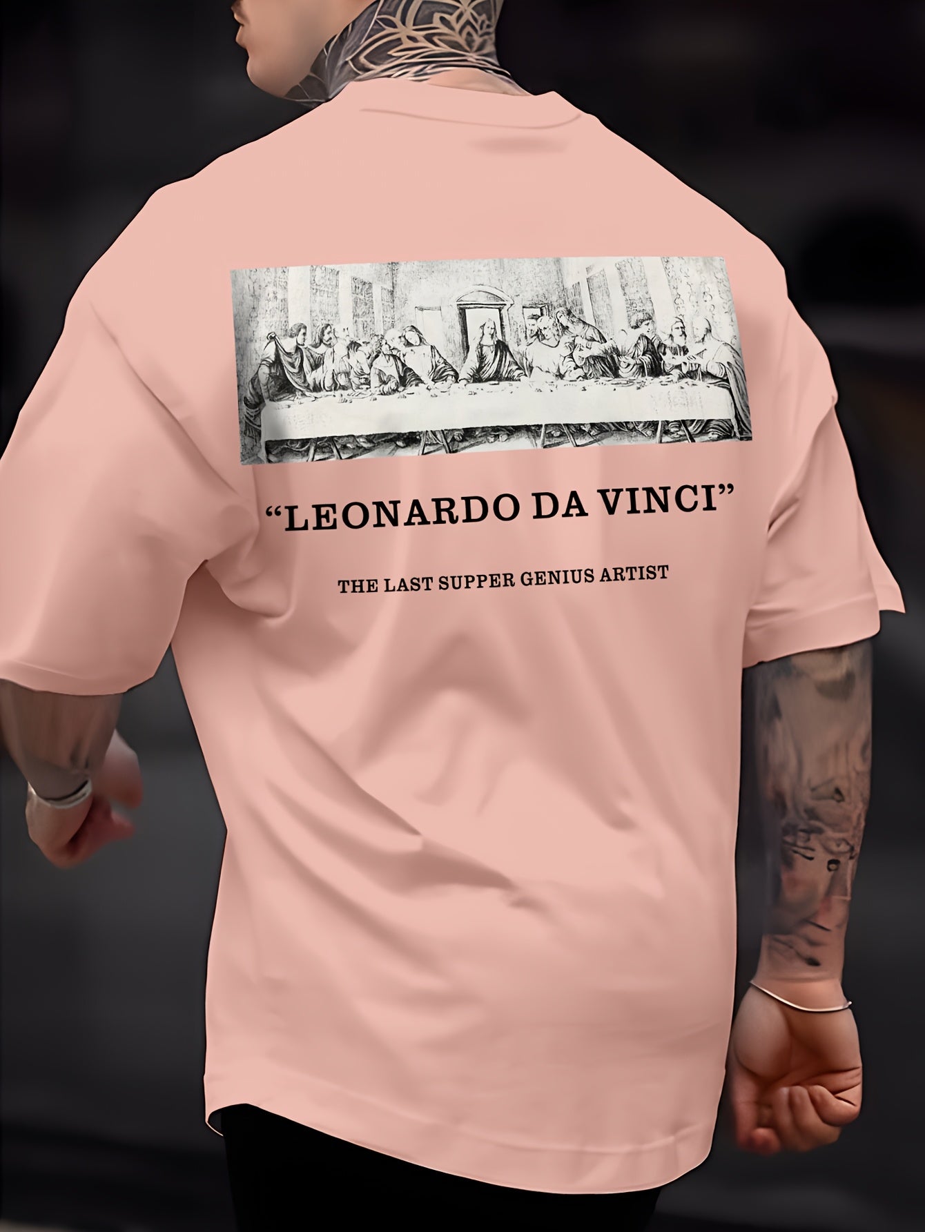 Camiseta gráfica "La Última Cena de Da Vinci"