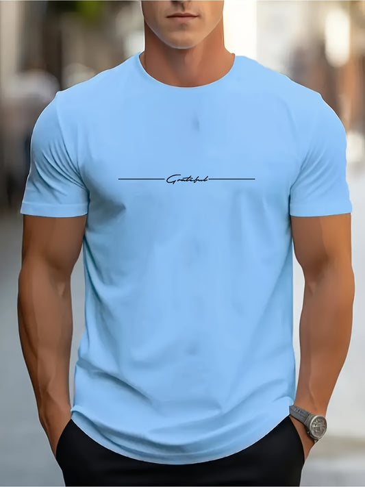 Camiseta de Manga Corta con Cuello Redondo