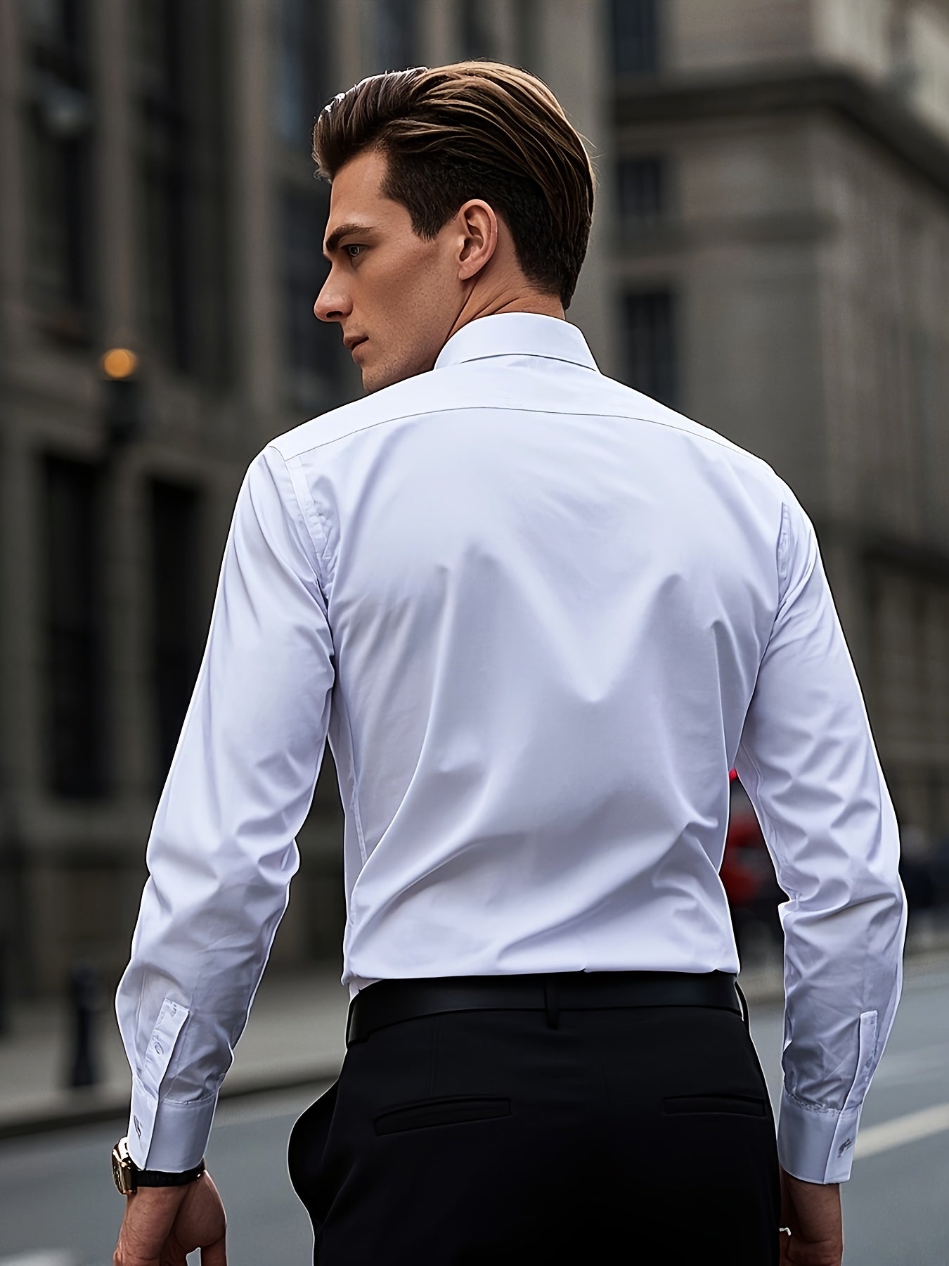 Camisa de Esmoquin de Poliéster