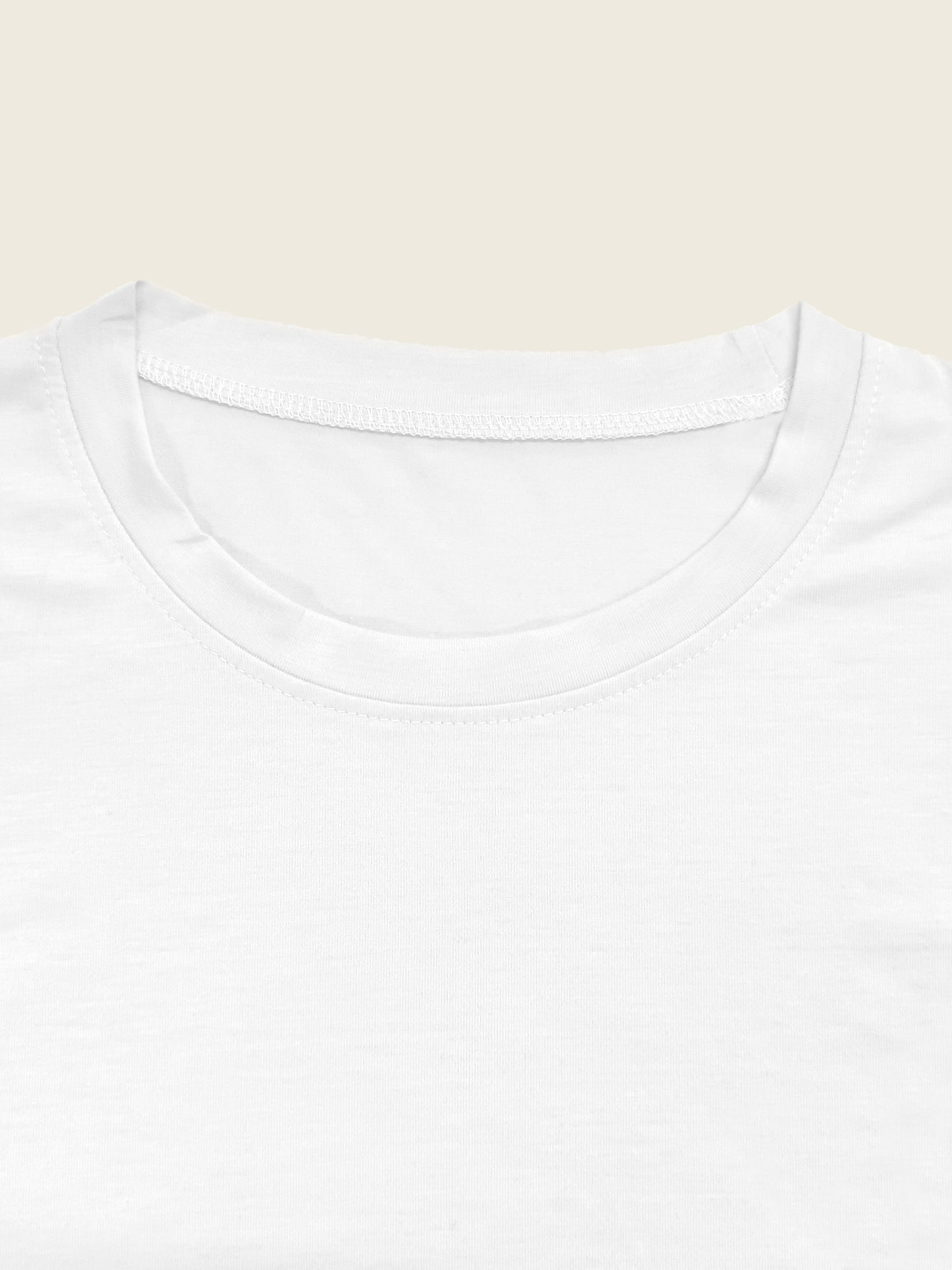 Camiseta de Manga Corta con Cuello Redondo