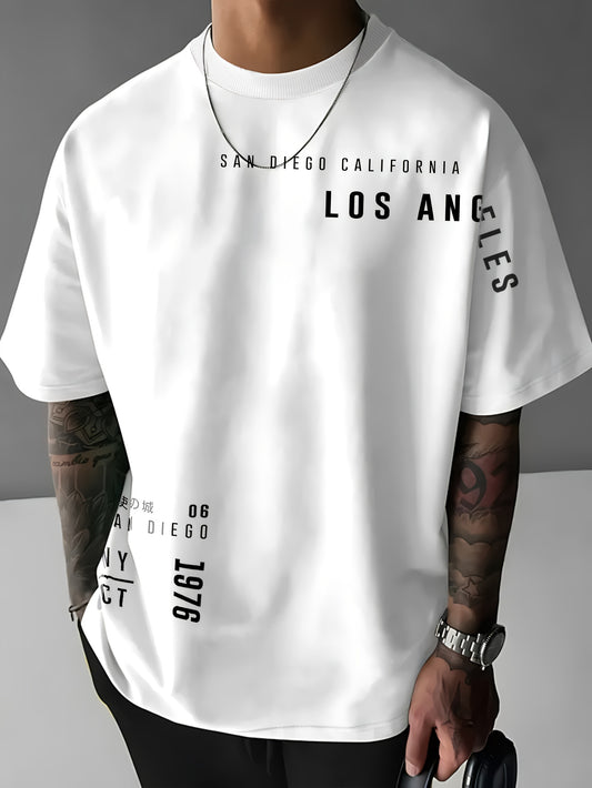 Camiseta de manga corta con estampado gráfico "Los Ángeles"