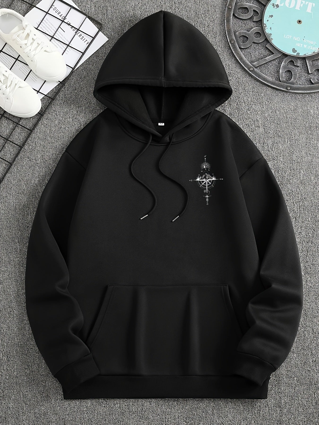Sudadera con Capucha y Estampado de Galaxia