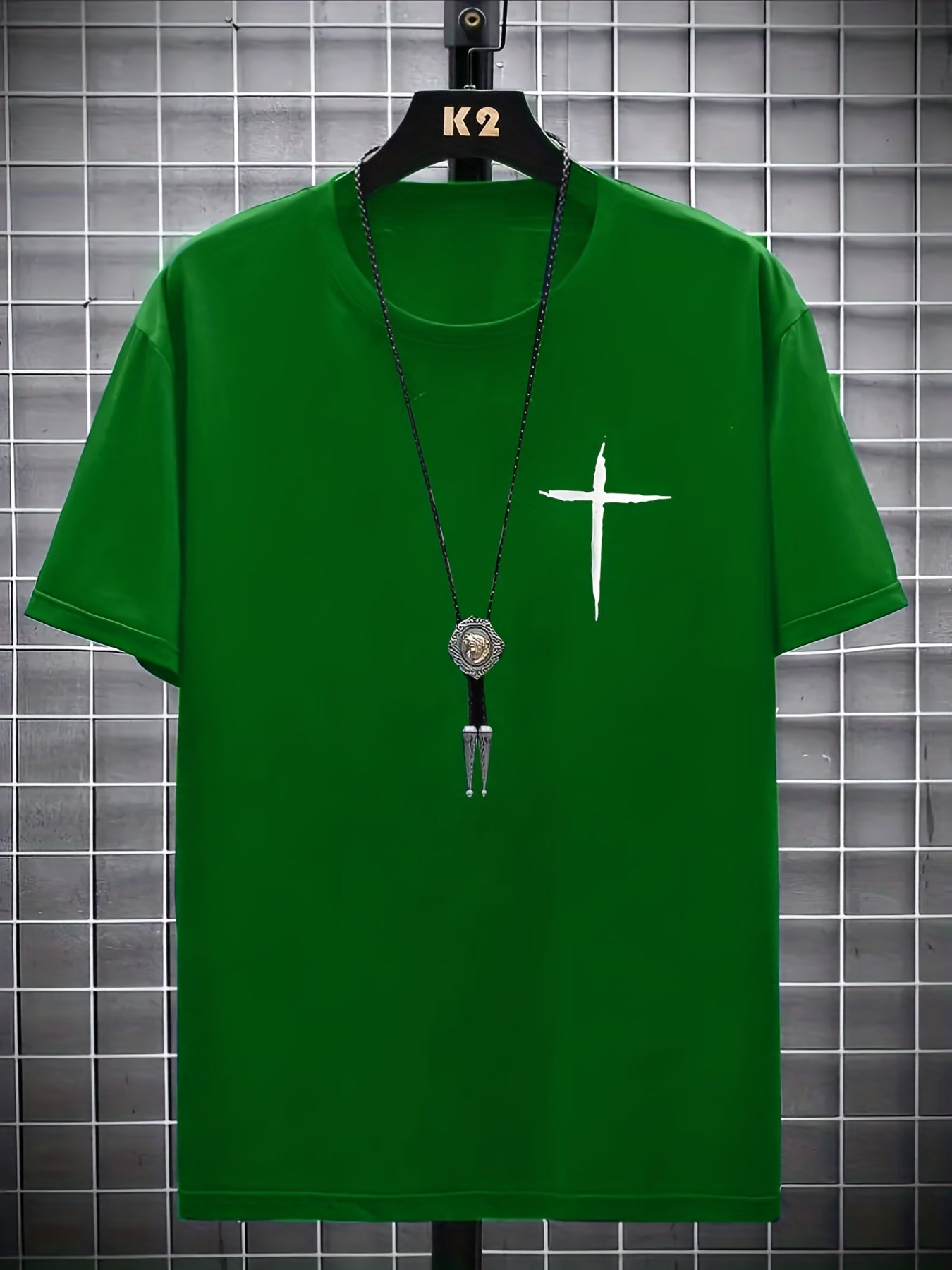 Camiseta con Estampado de Cruz