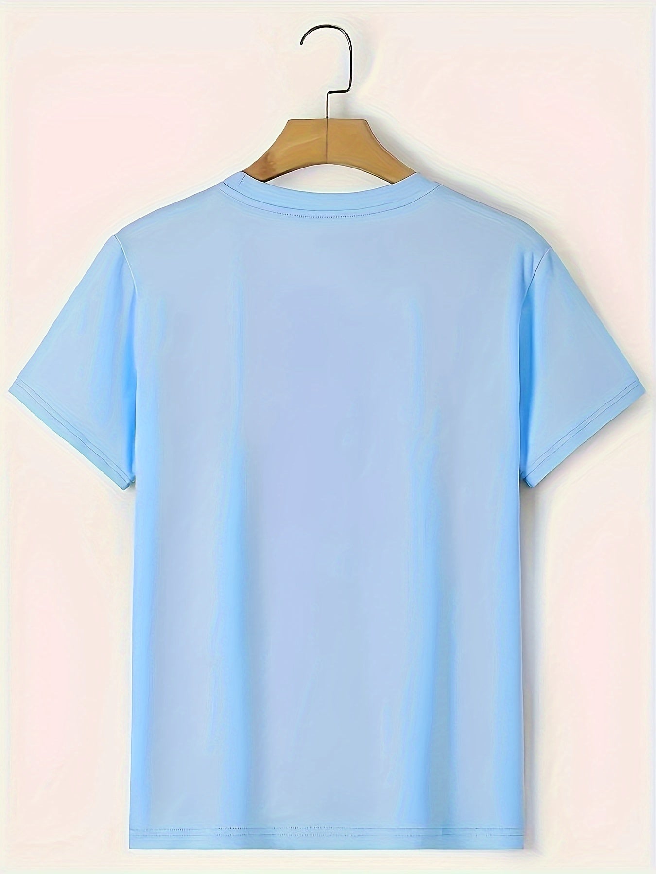 Camiseta de Manga Corta con Cuello Redondo