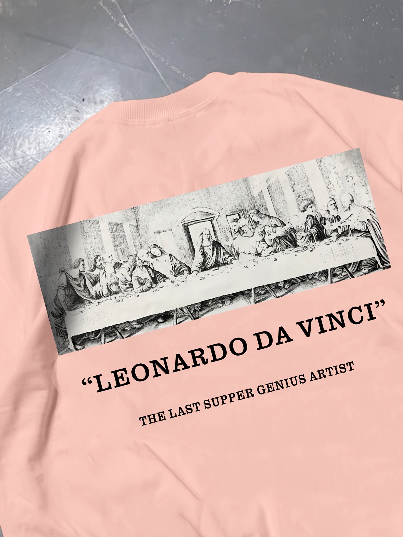 Camiseta gráfica "La Última Cena de Da Vinci"