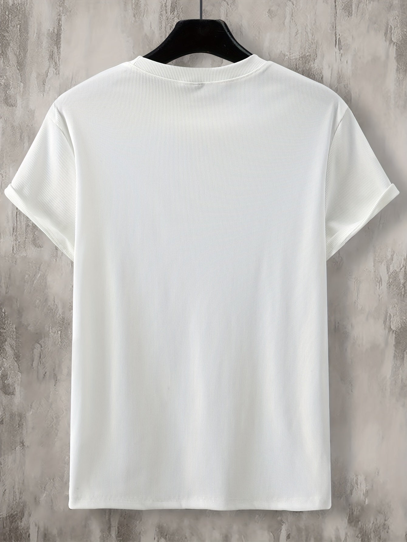 Elastic Small Pit Striped Drape Summer Short Sleeves