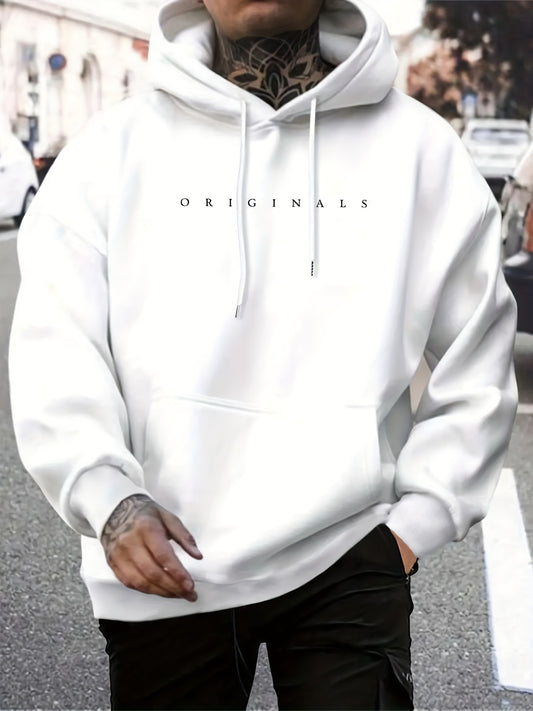 Sudadera blanca con capucha Essential para hombre