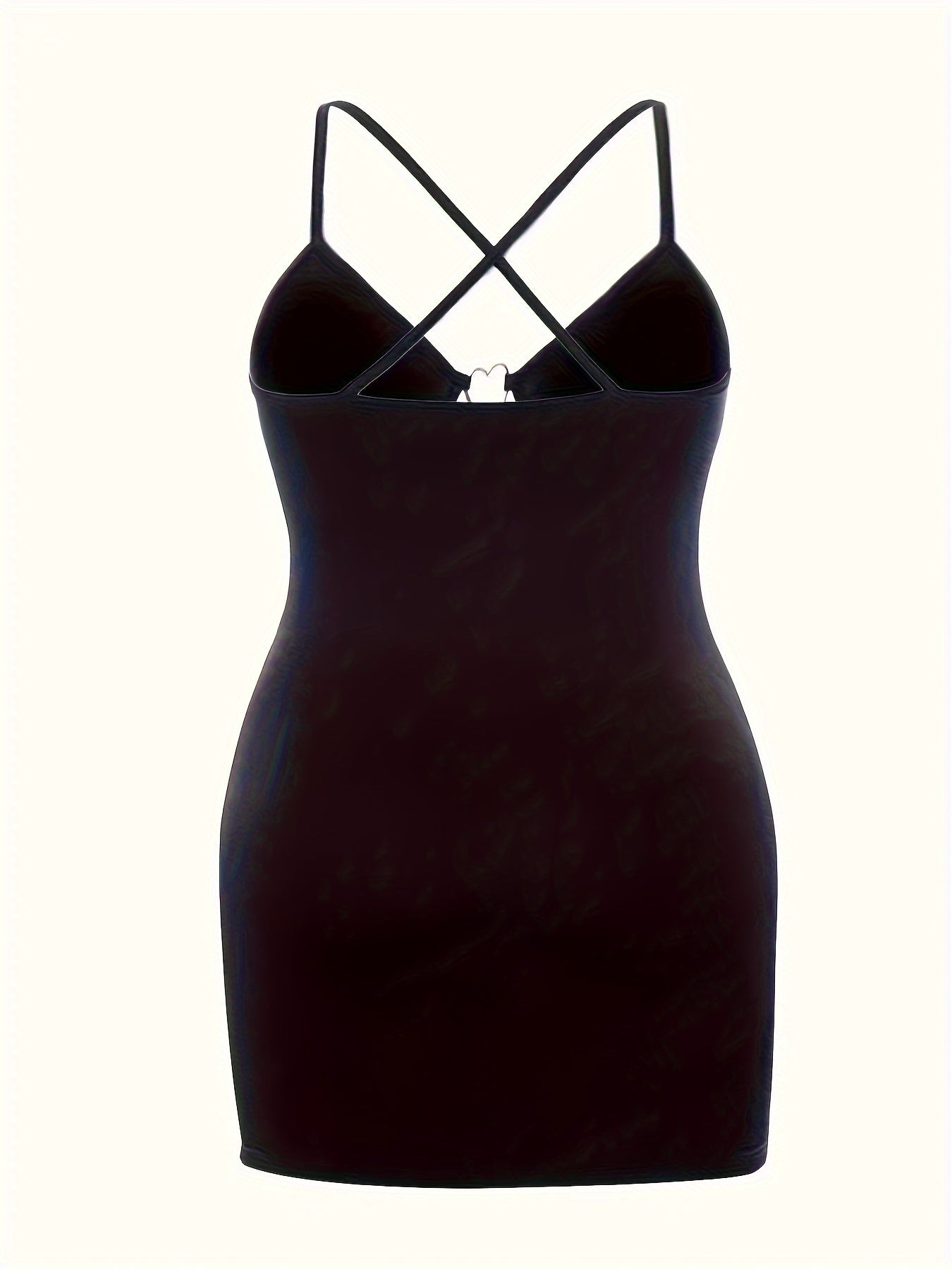 Vestido color liso inspirado en el Y2K